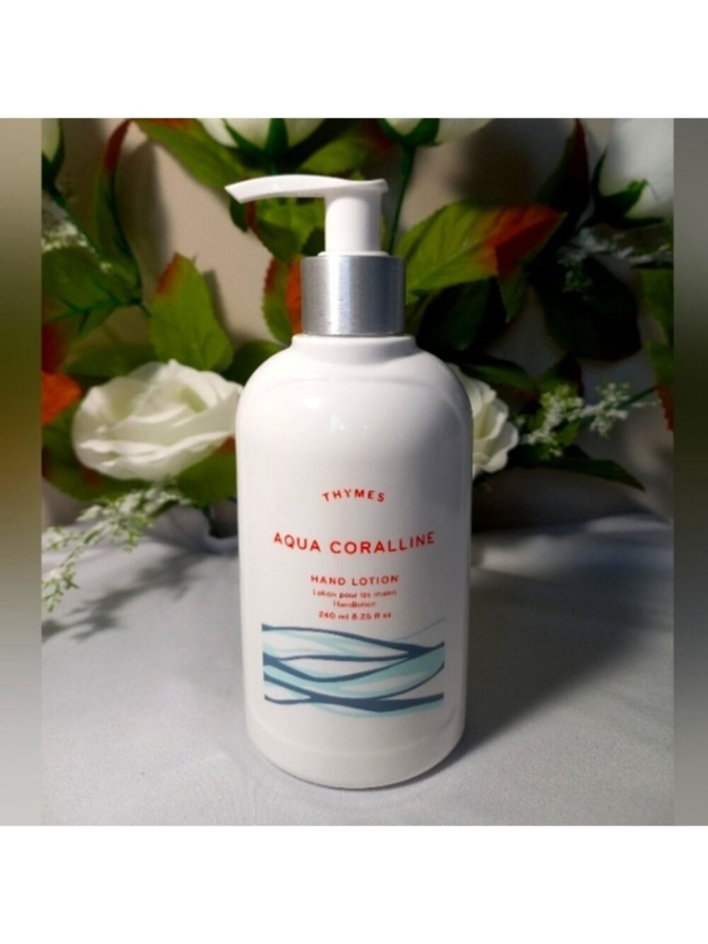 Thymes Silver Bomb Hand Lotion - 8.25 Fl Oz - Aqua Coralline.